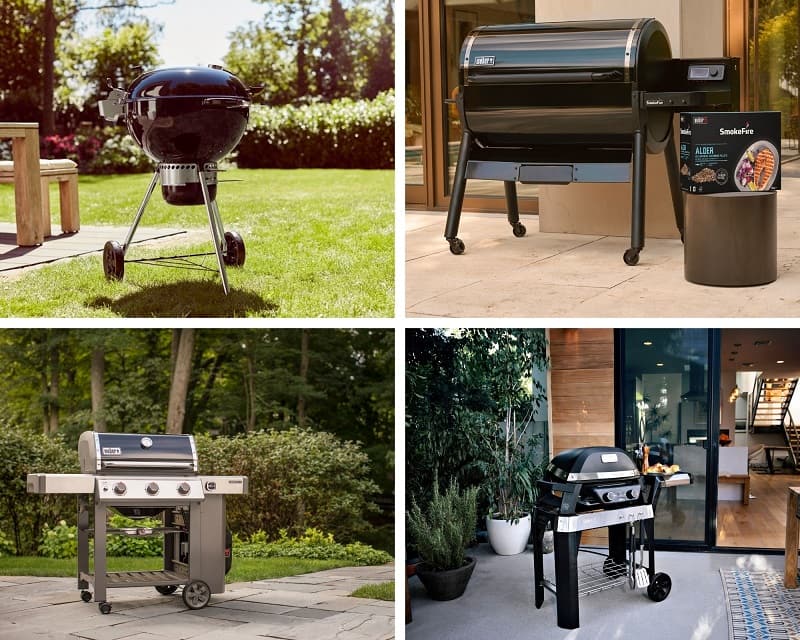 barbecues weber charbon pellets gaz électrique